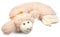 GRÜNSPECHT Wärme-Kuscheltier-Nackenkissen Schaf, Rapssamen-Wärmekissen für Nacken und Schulter, bei Verspannungen und Schmerzen, waschbarer Bezug (342-V1)