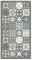 Panorama Tapis Vinyle Cuisine Salle de Bain - Différentes Tailles - (Carreaux Ciments Gris 40x80 cm)