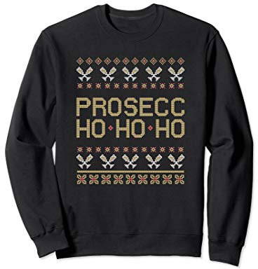 Weihnachten Prosecco Ho Ho Ho Sekt Champagner Geschenk Sweatshirt
