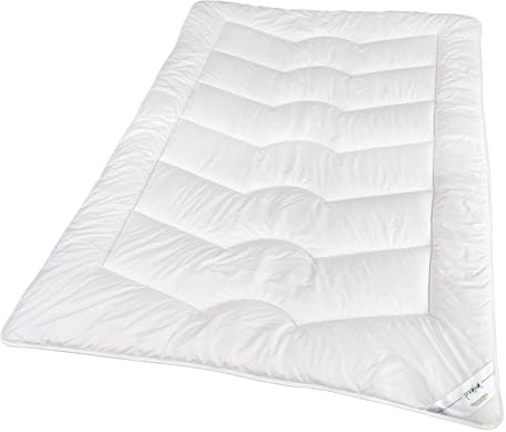 Traumschloss Faserbettdecke Premium Bettdecke Microfaser Polyesterfaser - weiß 4 Jahreszeiten-Bett 155x220 4-Jahreszeiten