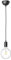 ledscom.de Pendelleuchte DORI, schwarz matt, inkl. E27 G125 Lampe (warmweiß, 7,123W, 838lm)