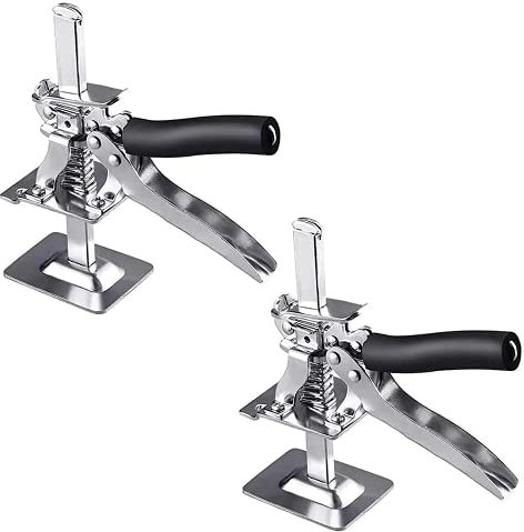 Arm Handheld Jack Clamp Tool 2 Pieces for Doors Windows Cupboard Cabinets Deck Installation Pirate Arm Levelling Lifter Aid Tool Lifting Aid