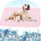 Fueegue Tapis rafraîchissant Tout-en-Un pour Chien et Animal de Compagnie - Tapis rafraîchissant pour Chien - Coussin rafraîchissant pour Chats - Lavable - 70 x 100 cm - Rose