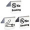 YYdsYQLQ 3 PCS Metal No-Smoking Table Sign Non-Smoking Desk Logo Indicator No Smoking Sign Card Use for Restaurant Office Non-Smoking Desk Logo Indicator