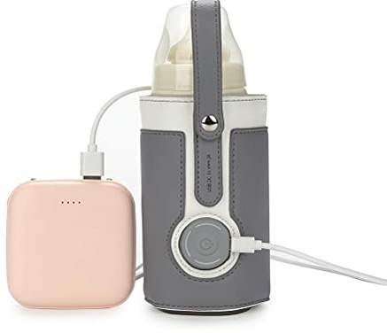 Rvtkak chauffe-biberon USB, chauffe-biberon portable avec chauffe-biberon de température Baby On the Go Baby Bag Réchauffeur de biberon Sac d'isolation thermique pour les soins de voyage dans la zone