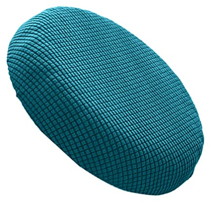 BESPORTBLE Rundes Hockerbezug Set Stretch Sitzbezug Waschbar Stuhlbezug Für Barhocker Bistrohocker Drehhocker Schonbezug in Blau
