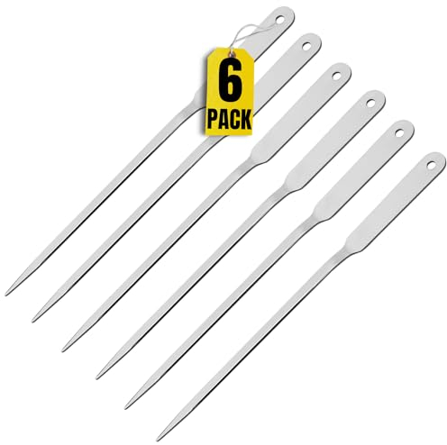 1InTheOffice Brieföffner, Edelstahl-Umschlagöffner (6 Stück)