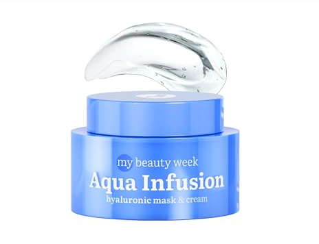 7Days Hydrating Face Mask and Cream 2 in 1 - Korean Skincare with Hyaluronic Acid - Face Moisturizer for Women - Overnight Beauty Mask Korean - Moisturizing Night and Day Cream