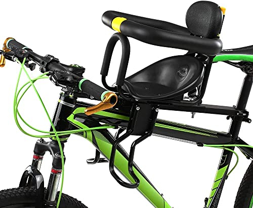 SanBouSi Kindersitz Fahrrad Fahrradsitz Kinder Vorne Sicherheitssitz Leitplankengriff für Kinder von 1-7 Jahren Geeignet für Mountainbikes, Fahrräder, Elektrofahrzeug