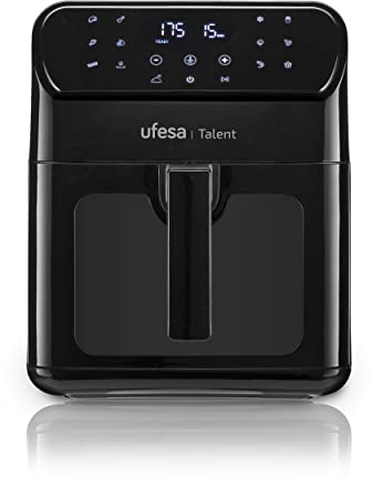 Ufesa Talent Friggitrice ad Aria Senza Olio, AirFryer da 6,5L, 13 Programmi, 1500 W, Timer, Temperatura 200ºC, Luce interna, Senza BPA