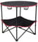 Mountain Warehouse Round Foldable Camping Table With Cup Holders - Aluminium Frame Durable Fold-Out Table - Best for Outdoors, Camping, Picnic & Garden Black