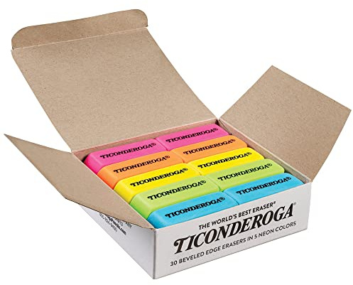 Ticonderoga Neon Erasers