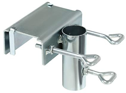 Nimomo Sonnenschirmhalter BalkongeläNder Sonnenschirm Halterung Balkon Schirmhalterung BalkongeläNder SchirmstäNder Balkon Balkonhalterung für Sonnenschirme Sonnenschirme für Den Balkon(Silver)