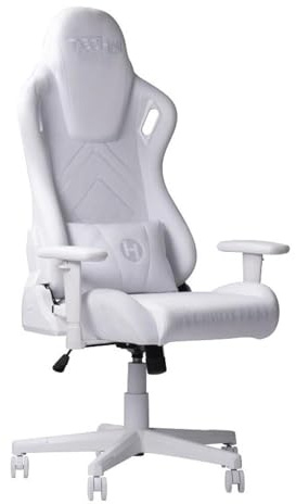 Techni Mobili Modern Sport Velvet Fabric Gaming Chair in White