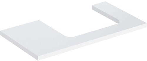 Geberit One Plan de lavabo, découpe à Droite, 90x3x47 cm, 50523.00; Coloris: laqué Blanc Brillant