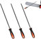 3 Pièces Lime Tronconneuse, Limes Metaux, Lime à Râpe en Métal, Lime Chaine Tronconneuse, Ensemble de Limes à Aiguilles, Limes à Aiguilles, Kit de Limes en Acier Carbone, 4,0 mm, 4,8 mm, 5,5 mm