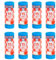 ACAN Tradineur - 8 rollos de 15 bolsas de basura, plástico reciclado, resistentes y antigoteo, ecológicas, reciclables, aptas para cubos de basura (Azul - 30 litros - 55 x 55 cm - Total 120 uds)