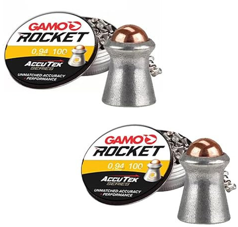 ECOMMUR Balines Gamo ACUTTEK Rocket (4,5mm) | 150 uds por Caja. 0,49 g por balín. Pack de 2 Cajas. Balines de aleación. Rápidos, precisos y penetrantes. Cargadores 10x