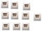 Evenden 10x Wall Socket Wall Connection Box Port with 2 Sockets for Banana Plugs Speaker