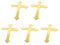 5Pcs Cross Acrylic Cake Toppers Decorative Ornaments Crafts Decoration for Christmas Holiday Party Background