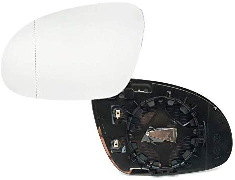 HZ-DESIGN Cristal de Retrovisor para Retrovisor Exterior Cristal Izquierda Calentado Compatible Con Golf 5V Todos Golf 6 VI Sólo Variante