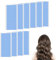 120 Pcs Hair Extension Tape Tabs, Double Sided Hair Extension Tape Tabs Beauty Tool for Human Hair Weft Replacement Adhesive Tapes in Hair Extensions Waterproof Pre-cut Wig Adhesive Toupee (Blue) (B)