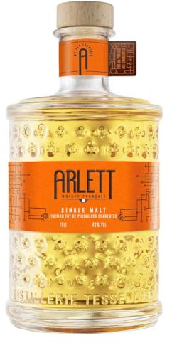 Arlett Single Malt Finition Fût de Pineau des Charentes Whisky | Französischer Whisky | Gereift in ehemaligen Pineau des Charentes Fässern | 1 x 700ml
