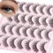 Cat Eye Faux Cils Naturel-3D Fluffy Faux Cil Wispy Eyelashes Clear Band False Lashes Natural Look Soft and Comfortable 14 Paris Lightweight by Obeyalash (T07)