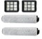 Gettimore Juego de piezas de repuesto para aspiradora inalámbrica Bissell para CrossWave HF3 3649A, 2 filtros + 2 cepillos de rodillo, limpieza mejorada