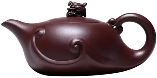 Teekannen und Kaffeegeschirr Reise-Teeset Chinesische Keramik Ton Wasserkocher Geschenk Yixing Lila Ton Teekanne 420cc Handgemachte Kung Fu Tee-Set Teekannen Teeservice
