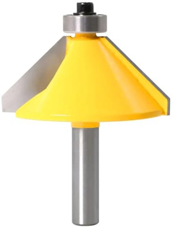 1pc 8mm tige grande 45 degrés chanfrein biseauté bordure routeur fraise outil de coupe du bois fraises à bois