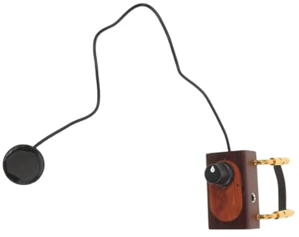 ERINGOGO Tonabnehmerverstärker für Violine Mandoline und Banjo Hochempfindlicher Clip On Tonabnehmer Kompakt und Leicht Verstärkerzubehör für Kleine Saiteninstrumente für Bühne Studio