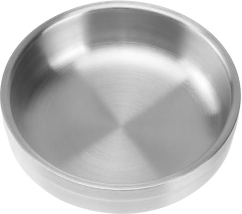 Acier Inoxydable Assiette D’assaisonnement Épaissie Ronde Double Couche | Assiette Camping Inox, Assiettes Inox, Plat à Sauce, Petits Plats Acier Inoxydable, Argenté