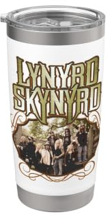 Lynyrd Skynyrd Foto Wappen Southern Country Vintage Rock 70er Jahre Doppelwandiger Edelstahl-Thermobecher