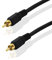BestPlug 15 mètres Câble Audio coaxial numérique, RCA mâle vers RCA mâle plaqué Or, Convient pour 2.1 & Son Dolby Surround 5.1, Noir (modèle amélioré v1.22)