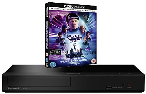 Panasonic DP-UB450 MULTIREGION Blu-ray Player Bundle with Ready Player One Ultra HD 4K Blu-ray Disc