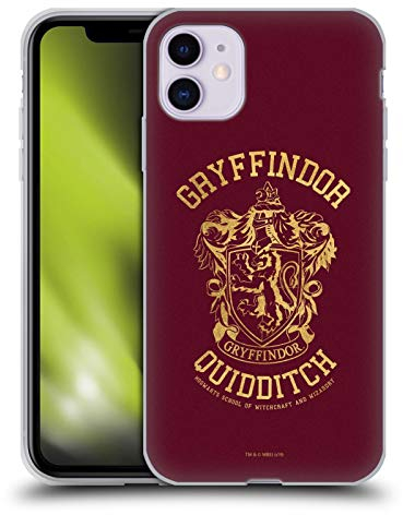 Head Case Designs Offizielle Harry Potter Gryffindor Quidditch Deathly Hallows X Gel Handyhülle Hülle [Militärischer Schutzgrad] Kompatibel mit Apple iPhone 11