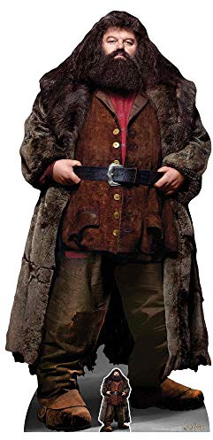 STAR CUTOUTS SC1477 Rubeus Hagrid Giant Half Human Harry Potter Pappaufsteller in Lebensgröße mit kostenlosem Mini-Kartonaufsteller Höhe 197 cm, Stern