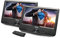 Reproductor DVD Dual de 9 Pulgadas portátil para Coche DVD92D | Doble Pantalla | Reproductor de Archivos Multimedia| CD, DVD, USB, SD | batería incorporada |