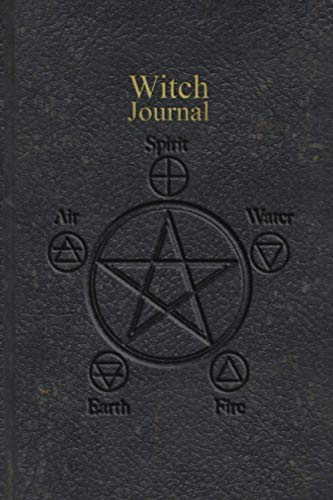 Witch Journal: Wicca Gift, Lined Notebook 200 Pages 6 x 9 (Black Leather No.5)