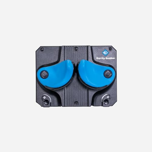 Gravity Grabber Ultimate Ski & Snowboard Wandhalterung - Passt zu jedem Ski/Snowboard - für Schadensfrei Lagerung von Rocker, Tips, Tails - 6X - Cyan
