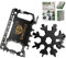 Snowflake Multi Tool Keyring & Survival Credit Card Kit | 33 Tool Handy Pocket Wallet Kit for Travel & Outdoors | Stainless Steel Tools for Men & Women | Useful Gadget Gifts for Secret Santa |UK Brand