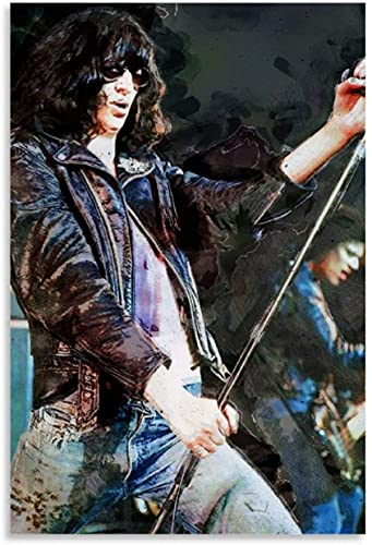 Iooie Poster Und Gedruckte Joey Ramones und Picture Modern für Modern Family Decor Leinwand Malerei Wandkunst Bilder 23.6x35.4(60x90cm) Kein Rahmen