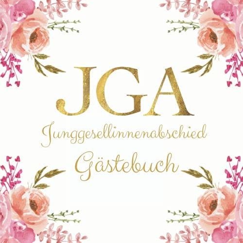 Junggesellinnenabschied Gästebuch: Geschenk für die Braut | JGA Frauen Gästebuch zum Ausfüllen | Erinnerungsbuch | Hochzeit und ... Einkleben der Party Fotos |From Miss to Mrs