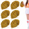Niuhong 6 PCS Cheer Leader Poms Pom Bright Metallic Cheers Ball Squad Cheer Sport Farben Pompons Poms Hand Flower Bands Spirit Cheering Pom Colours Accessories Cheerleading Sports Games Team (Golden)