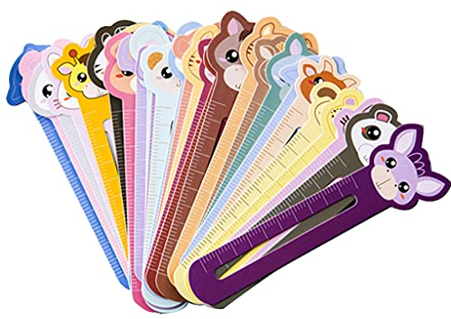 30 Stück Lesezeiche Löwe Hase Elefant Zebra Tiger für Lesen Buchliebhaber