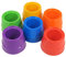 Craftplay Non-spill paint/storage pots | Pack of 6 | Ideal paint pots | Assorted colours