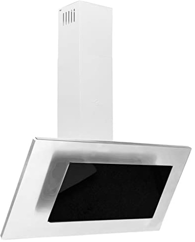 vidaXL Dunstabzugshaube 90 cm Edelstahl und Hartglas Silbern