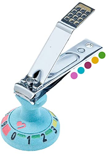 LuvClip Adjustable Baby Nail Clipper Toddler Nail Cutter Fingernail Clippers for Kids Babies Infant Newborn Essentials Registry for Baby Must Have Baby Items New Born Care Girl or Boy (Baby Blue)