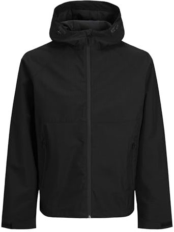 JACK & JONES Veste légère Jcothread Toutes Saisons, Noir, XL Homme